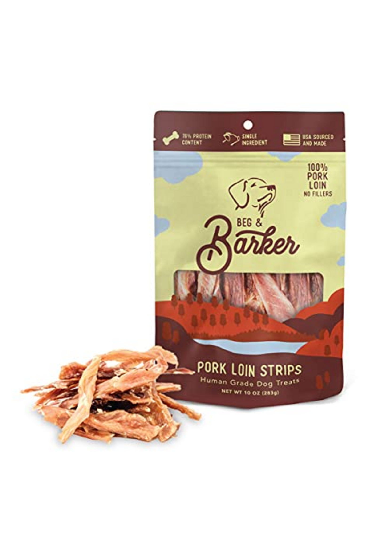 Beg & Barker Beg & Barker Pork Loin Dog Strips - 10 oz