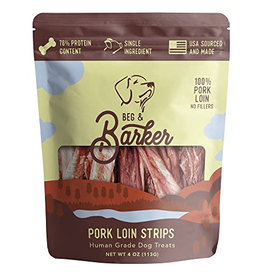 Beg & Barker Beg & Barker Pork Loin Dog Strips - 4 oz