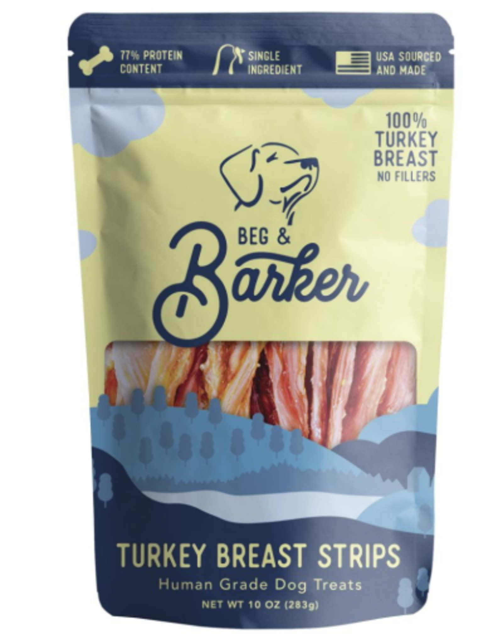 Beg & Barker BEG & BARKER TURKEY BREAST STRIPS 10OZ