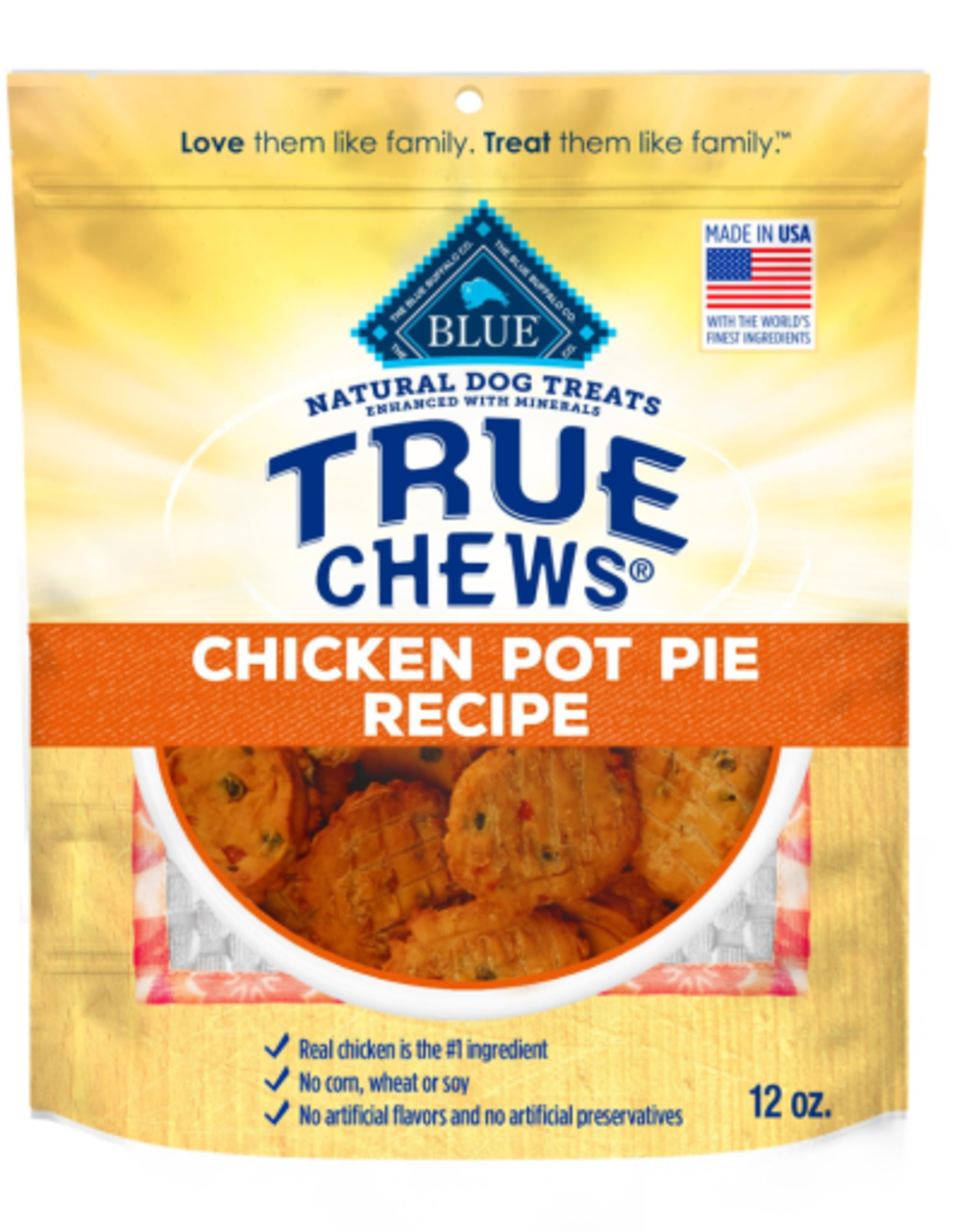 Blue Buffalo Blue Buffalo True Chews Chicken Pot Pie Dog Treats 12 oz
