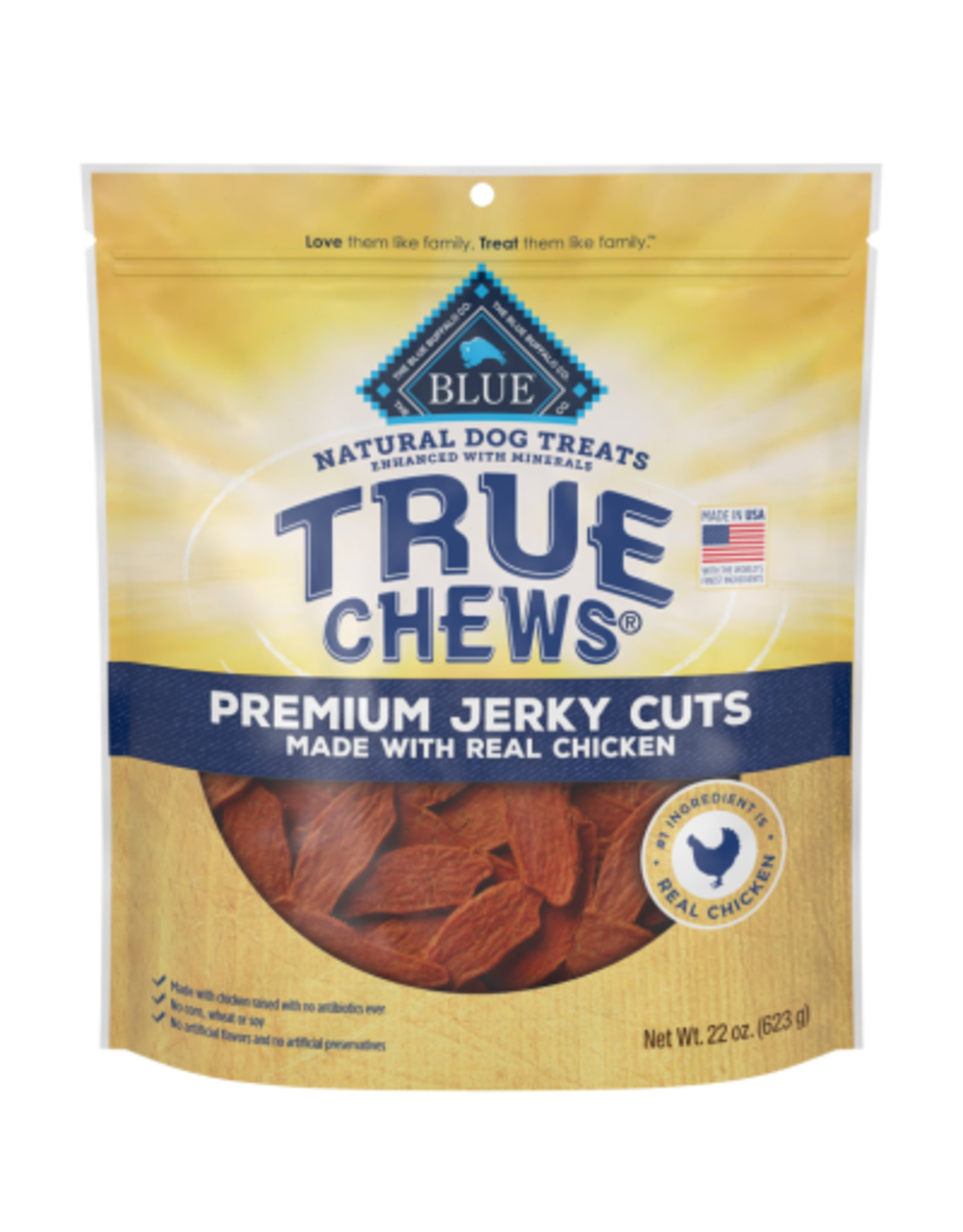 Blue Buffalo Blue Buffalo True Chews Premium Jerky Cuts Dog Treats Chicken 22 oz