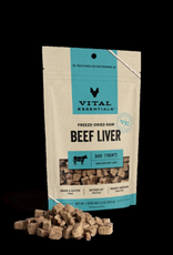 VITAL ESSENTIALS Vital Essentials Freeze Dried BEEF LIVER Dog Treats 2.1 oz