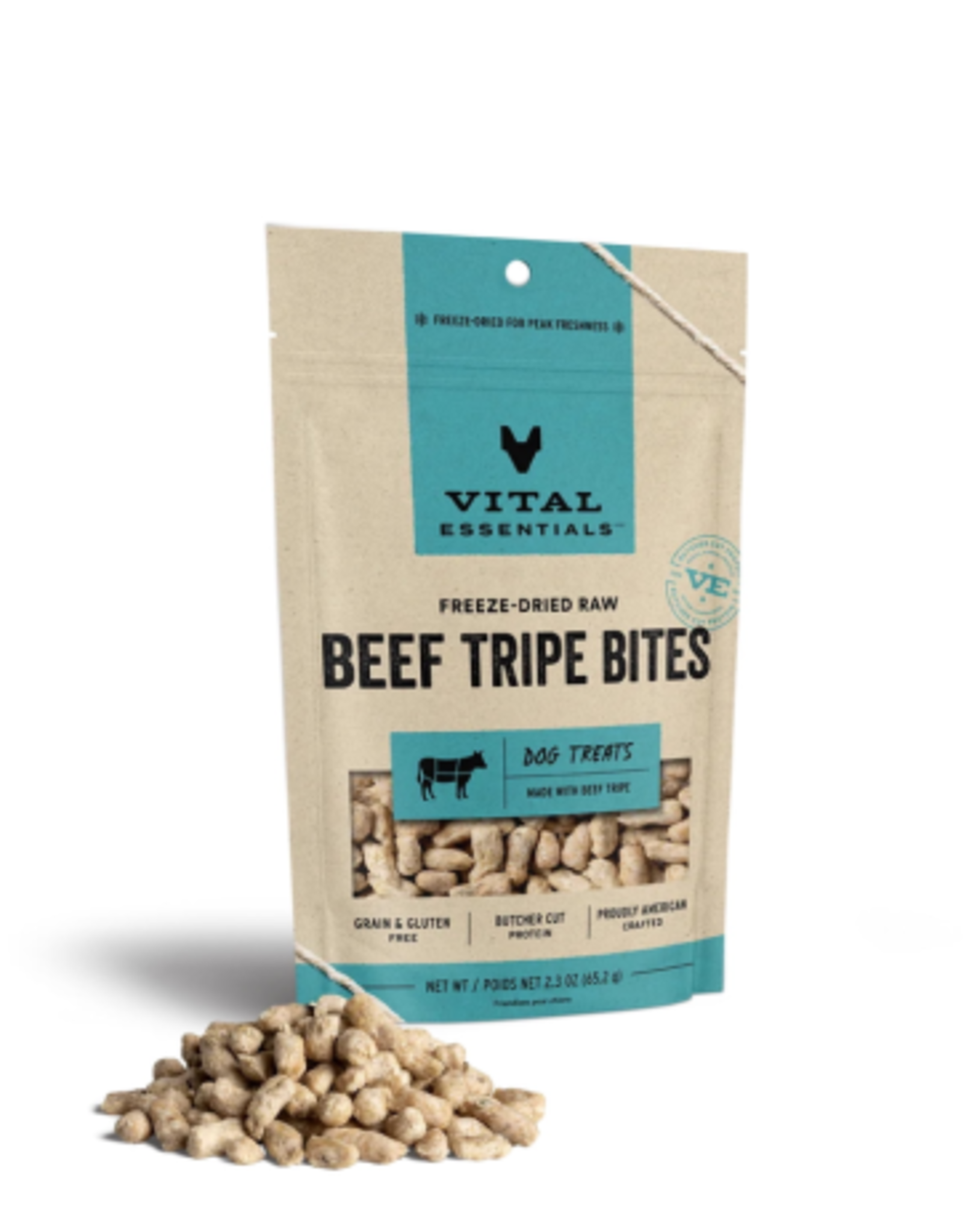 VITAL ESSENTIALS Vital Essentials Freeze Dried BEEF TRIPE Dog Treats 2.3 oz