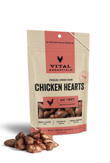 VITAL ESSENTIALS Vital Essentials Freeze Dried CHICKEN HEARTS Dog Treats 1.9 oz
