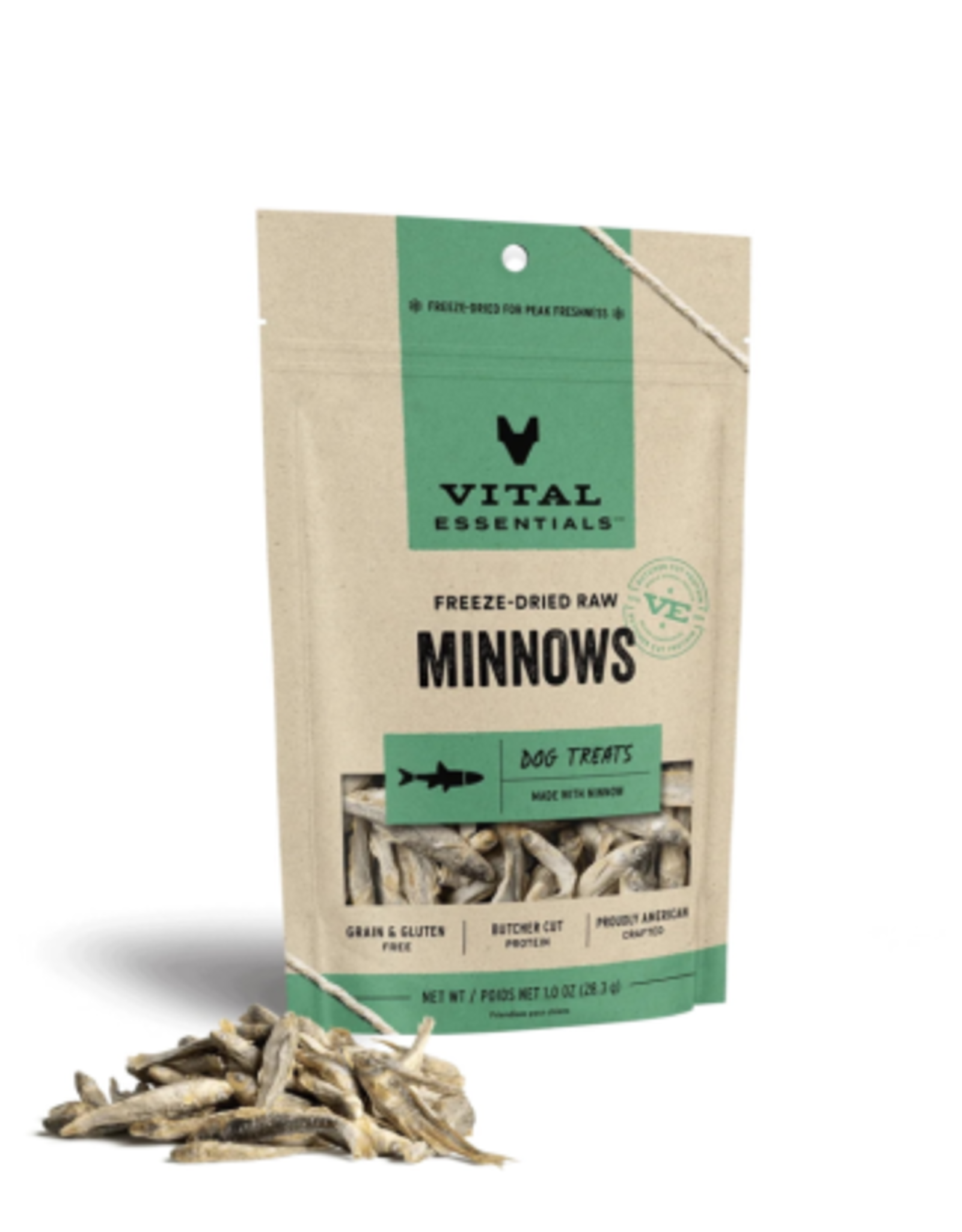 VITAL ESSENTIALS Vital Essentials Freeze Dried MINNOWS Dog Treats 1 oz