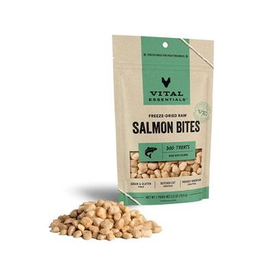 Vital Essentials Vital Essentials Freeze Dried BITES SALMON Dog Treats - 2.5 oz