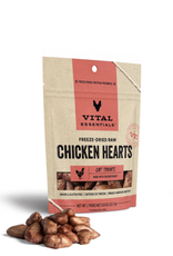 VITAL ESSENTIALS VITAL ESSENTIALS CAT FREEZE-DRIED TREAT CHICKEN HEARTS 0.8OZ
