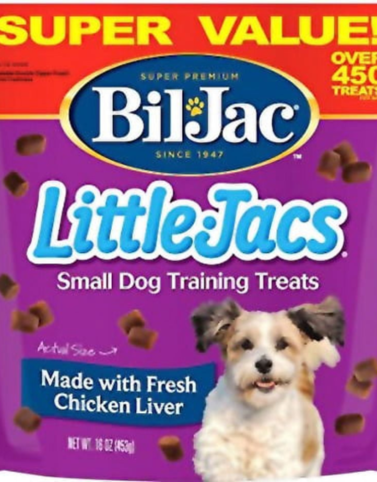 Bil-Jac Bil-Jac Little Jacs Small Dog Liver Treats 16 oz
