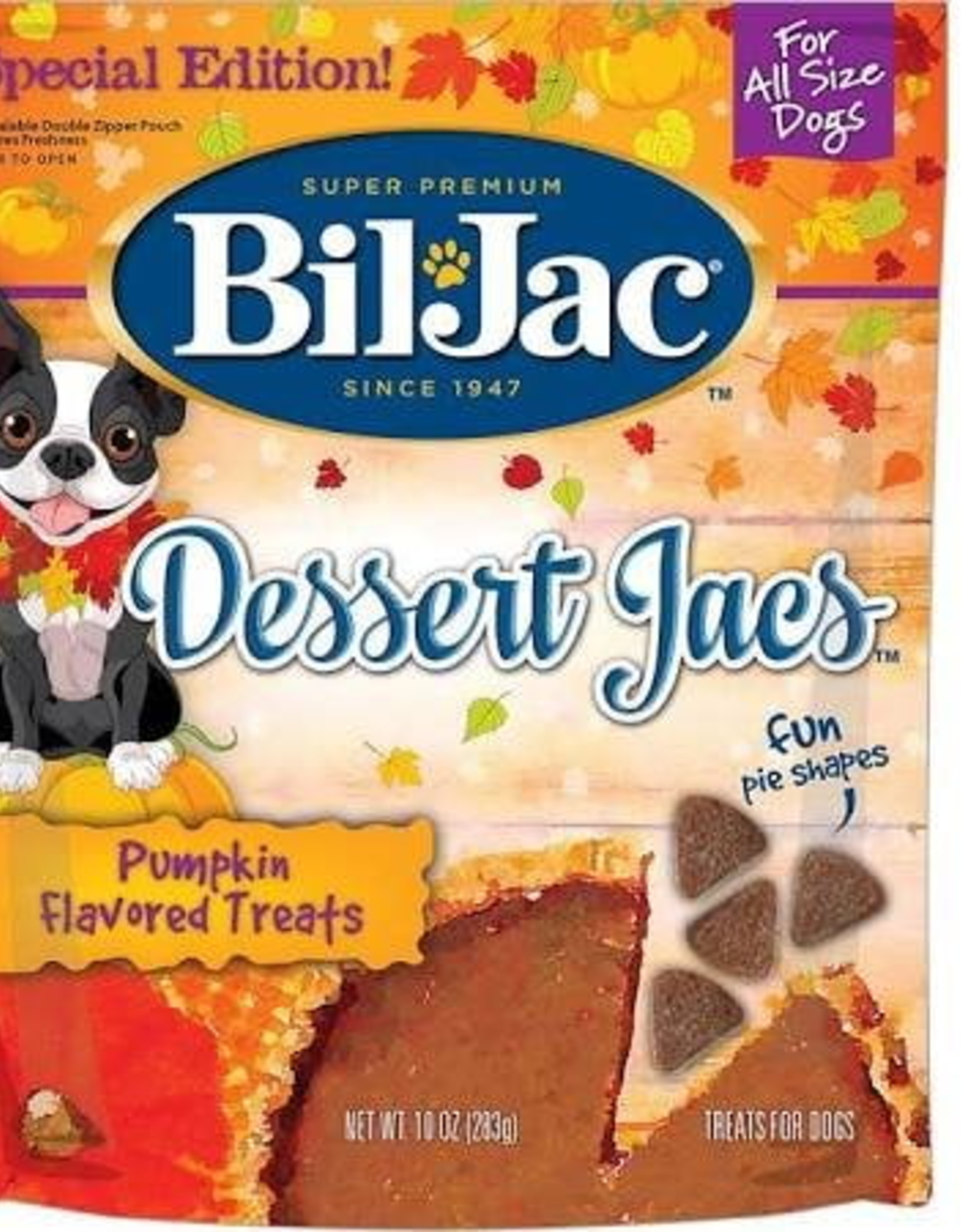 Bil-Jac Bil-Jac Super Premium Dessert Jacs Pumpkin Dog Treats 10 oz