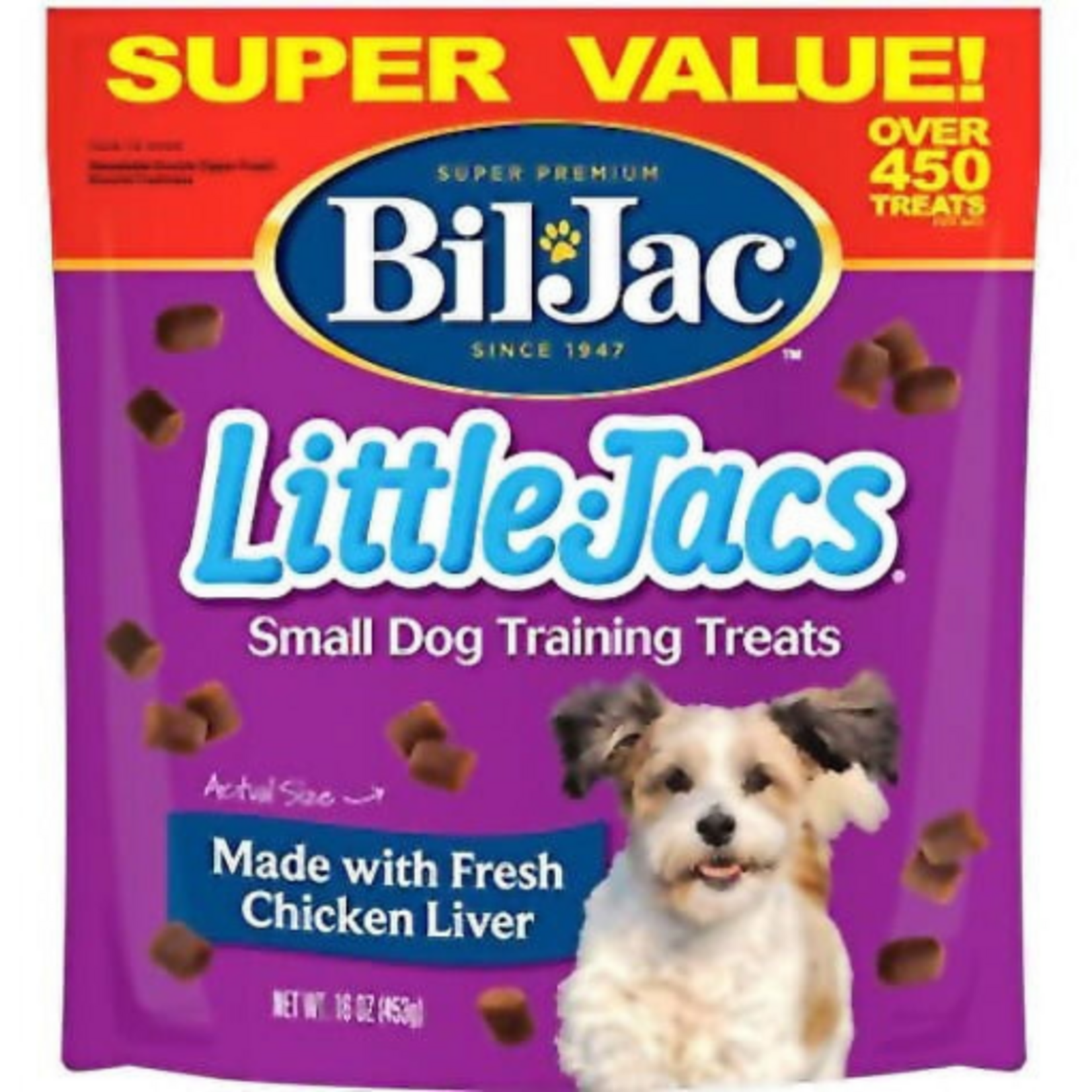 Bil-Jac Bil-Jac Little Jacs Small Dog Liver Treats - 16 oz