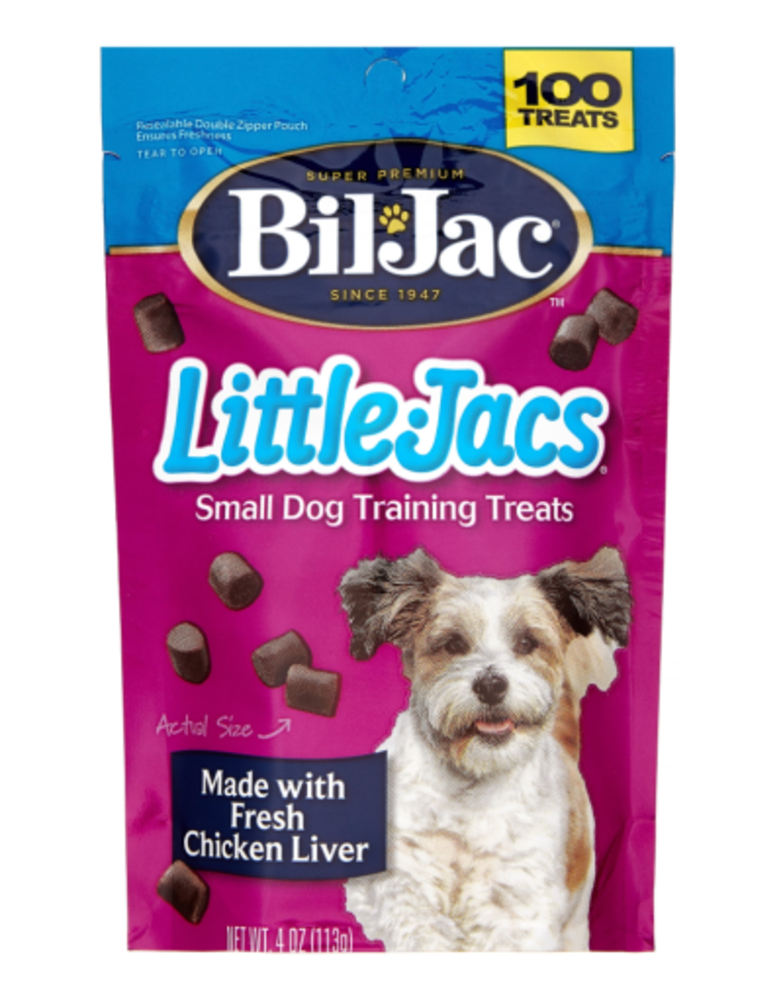 Bil-Jac Bil-Jac Little Jacs Small Dog Chicken Liver Dog Treats 4 oz