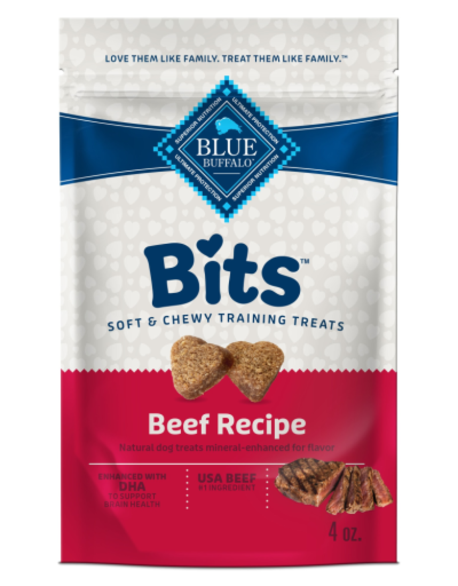 Blue Buffalo BLUE BUFFALO DOG TREAT BITS BEEF 4OZ