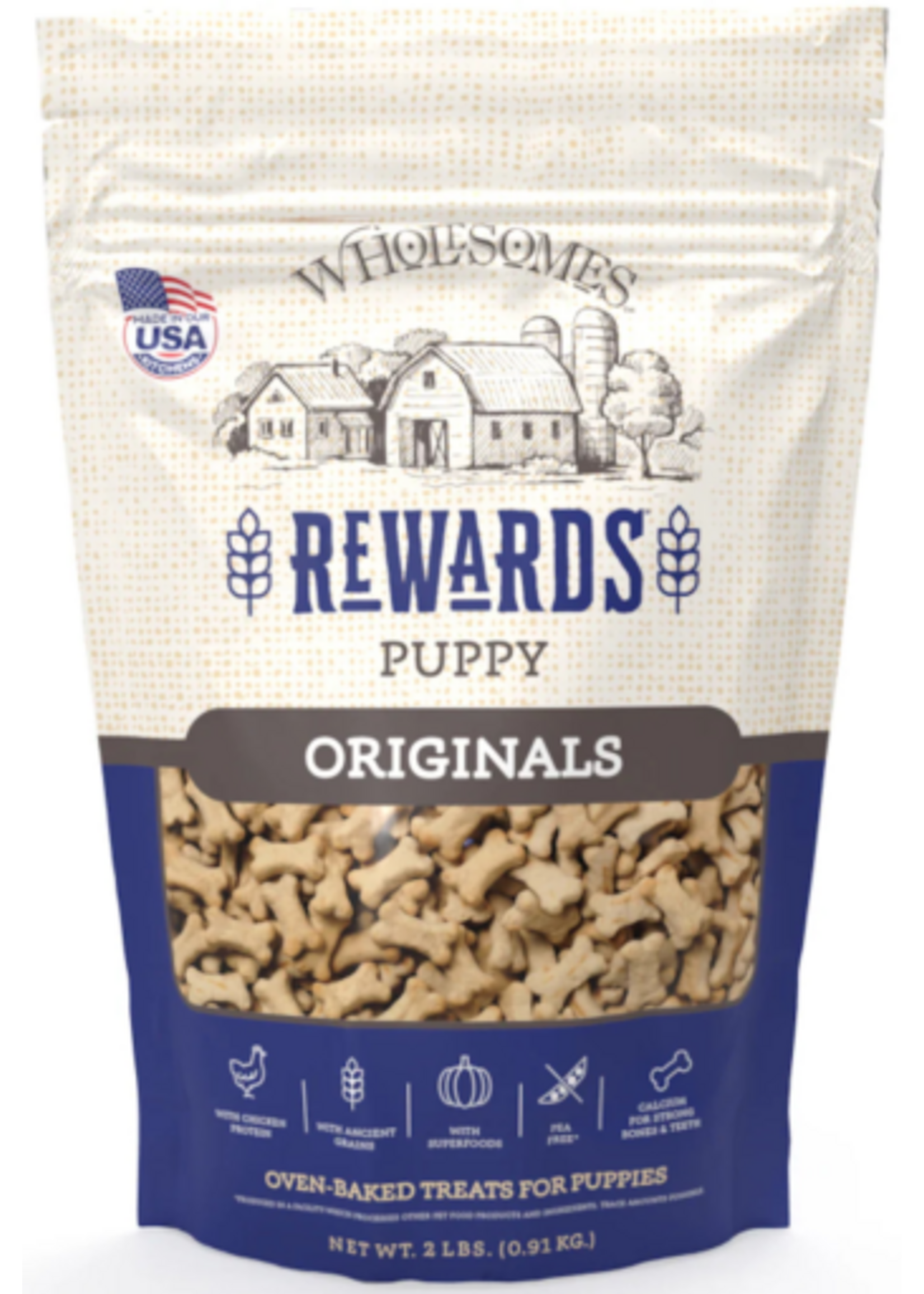 Sportmix Wholesomes Rewards Classic Biscuits Original Puppy Chicken - 2 lb