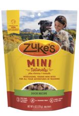 Zuke's ZUKE'S DOG MINI NATURALS DELICIOUS DUCK 6OZ