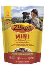 Zuke's ZUKES MINI NATURALS PEANUT BUTTER & OATS 6OZ