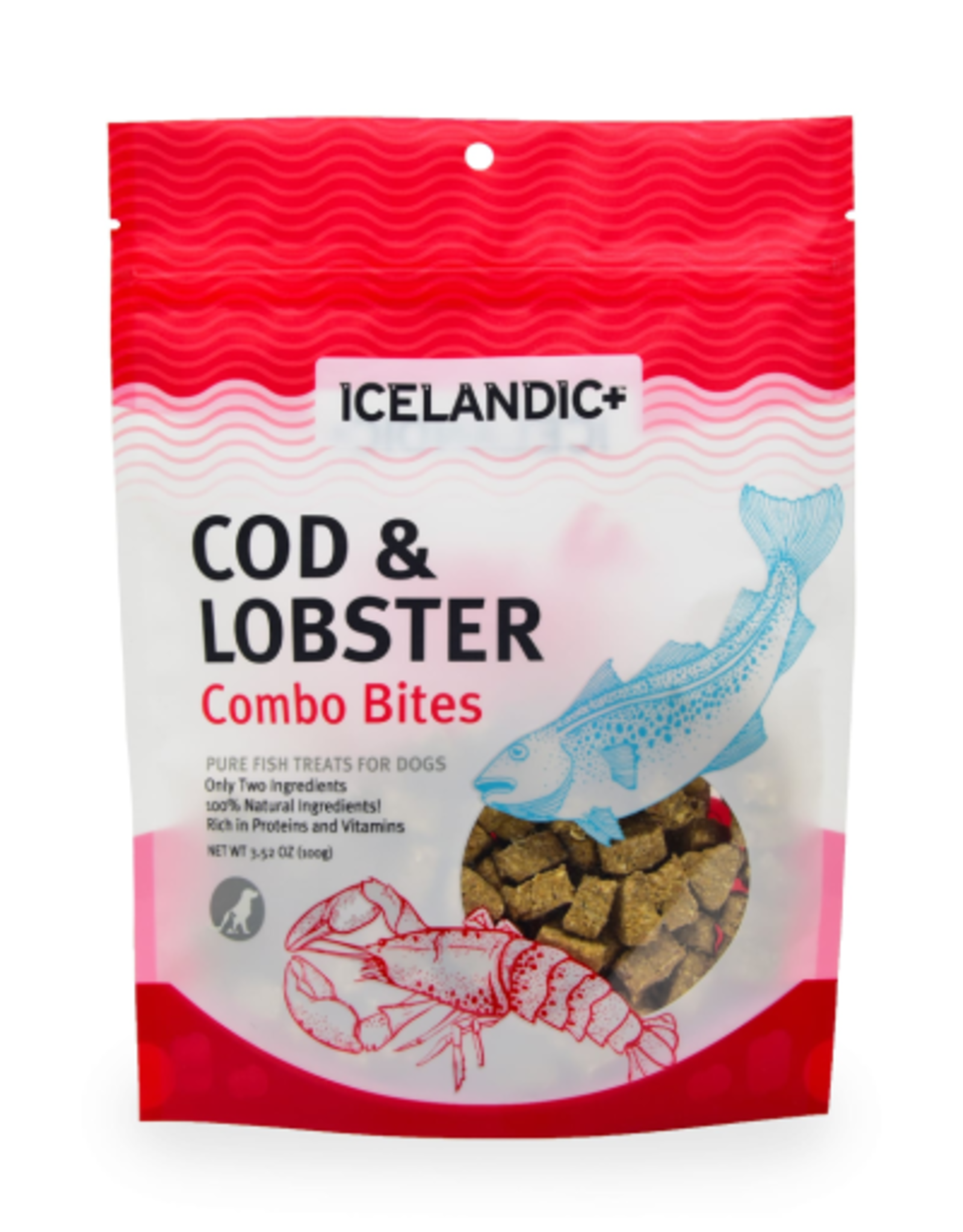 Icelandic+ Icelandic+ Cod & Lobster Combo Bites Dog Treats 3.0 oz