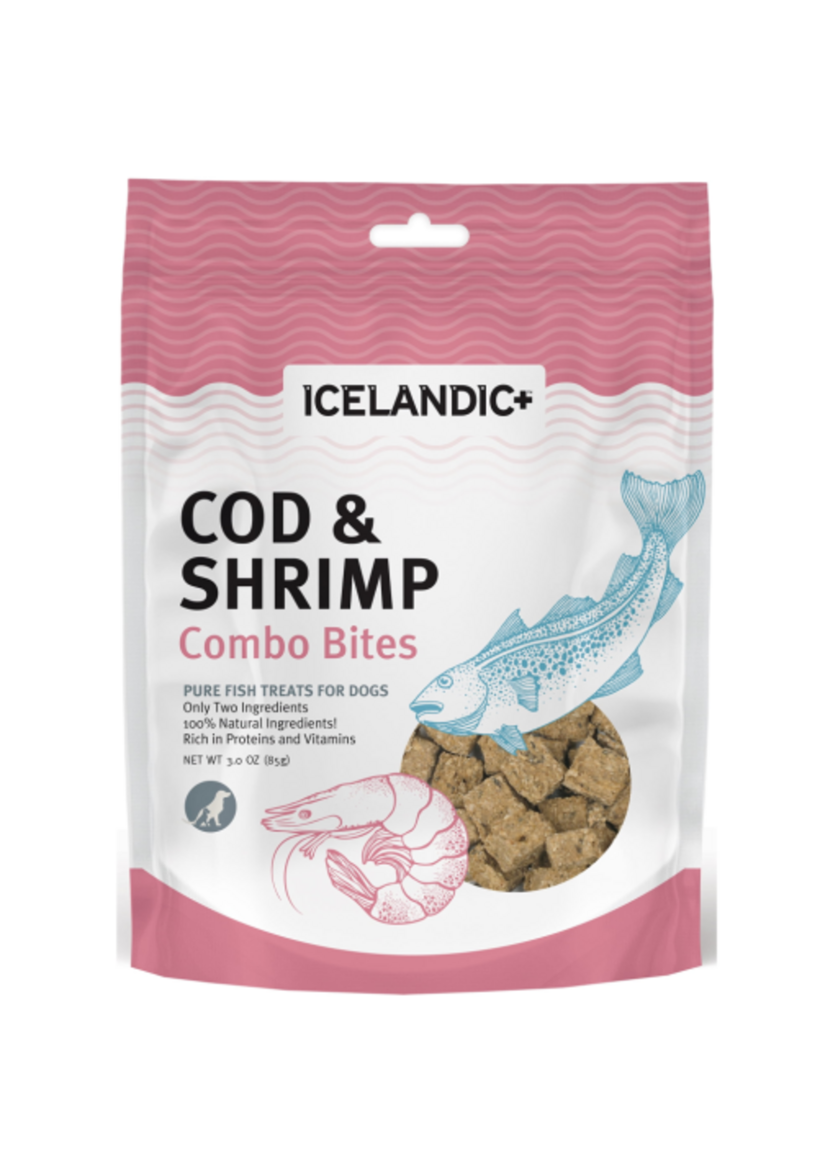 Icelandic+ Icelandic+ Cod & Shrimp Combo Bites Dog Treats 3.0 oz
