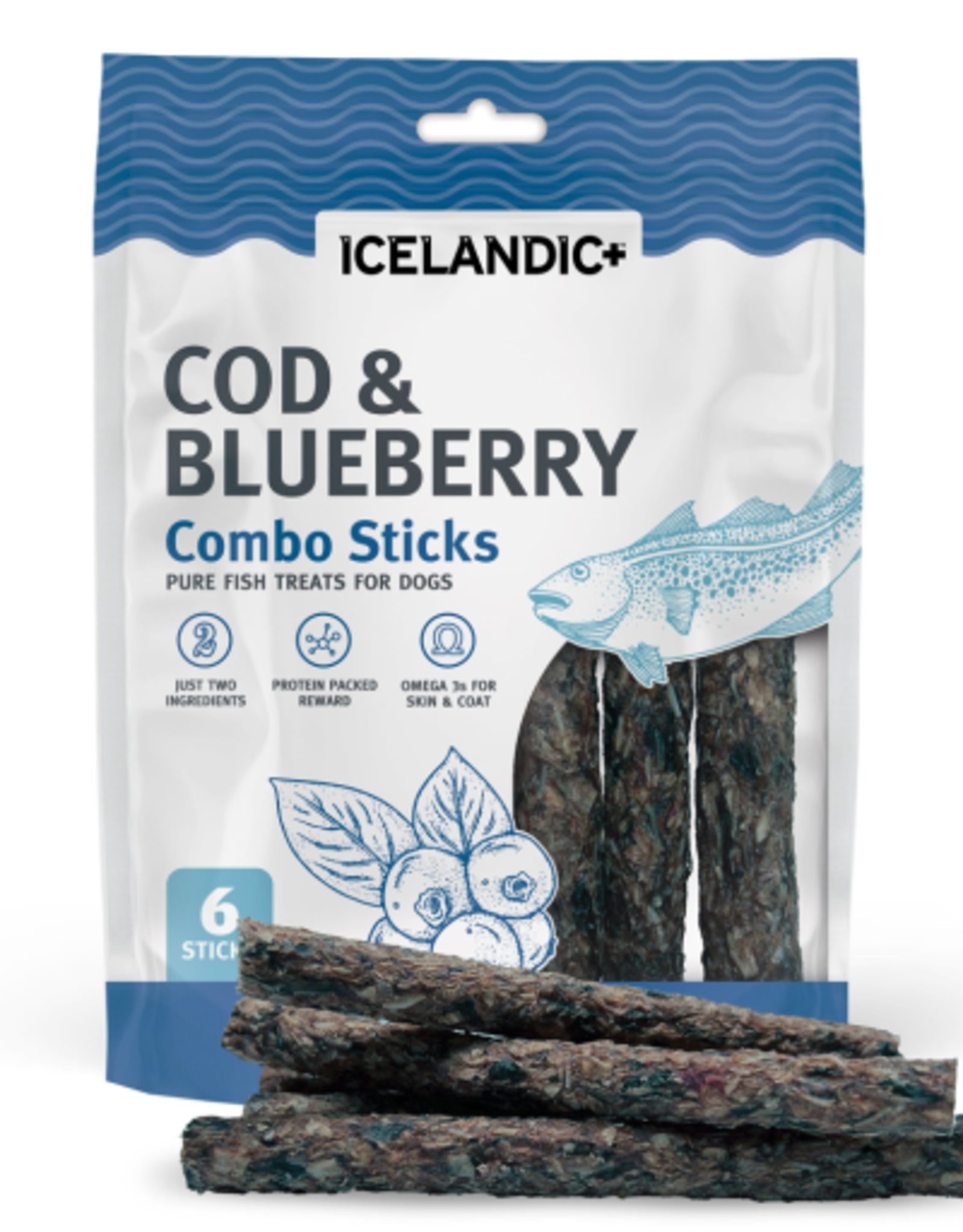 Icelandic+ Icelandic+ Cod & Blueberry Combo Sticks Dog Treats 2 oz