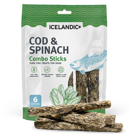 Icelandic+ Icelandic+ Cod & Spinach Combo Sticks Dog Treats 2 oz