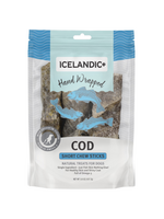 Icelandic+ Icelandic+ Cod Skin 5"  Short Hand Wrapped Dog Chew Stick  3-Pack  2.8-oz Bag
