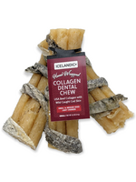 Icelandic+ Icelandic+ Beef Collagen Dental Chew Stick Wrapped with Fish 4"  Dog Treat