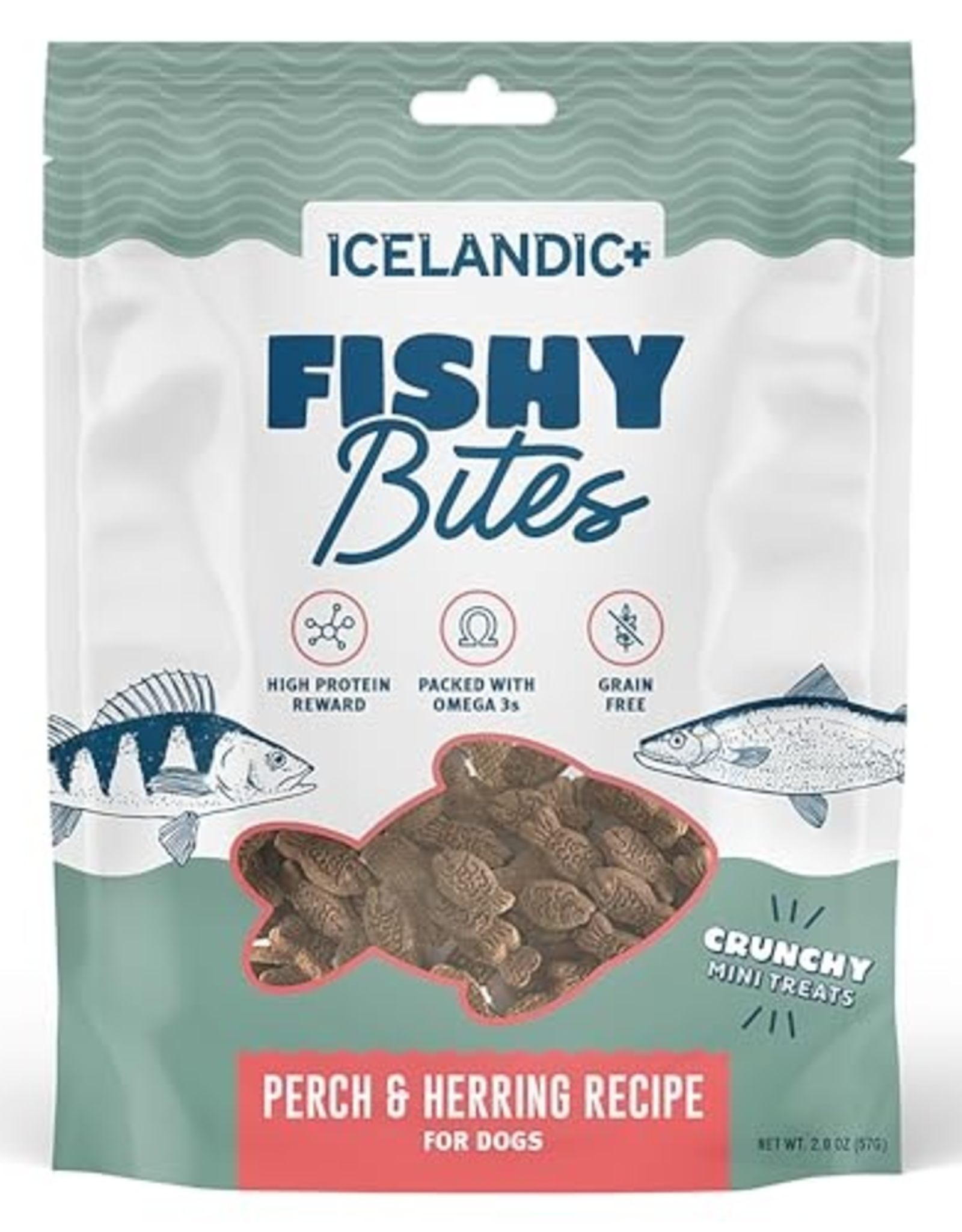 Icelandic+ Icelandic+ Fishy Bites Perch & Herring  Dog Treats 2 oz