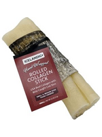 Icelandic+ Icelandic+ Beef Rolled Collagen Stick with Wrapped Fish 4"  Dog Treat