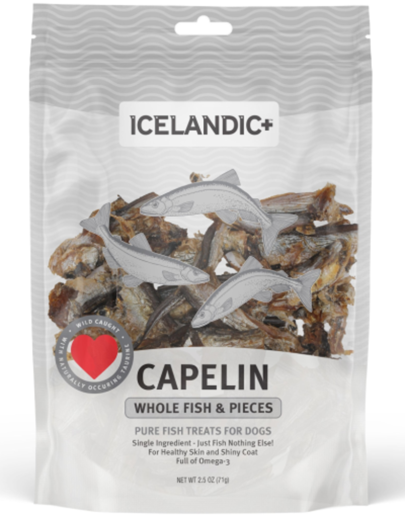 Icelandic+ Icelandic+ Capelin Whole Fish & Pieces Dog Treats 2.5 oz