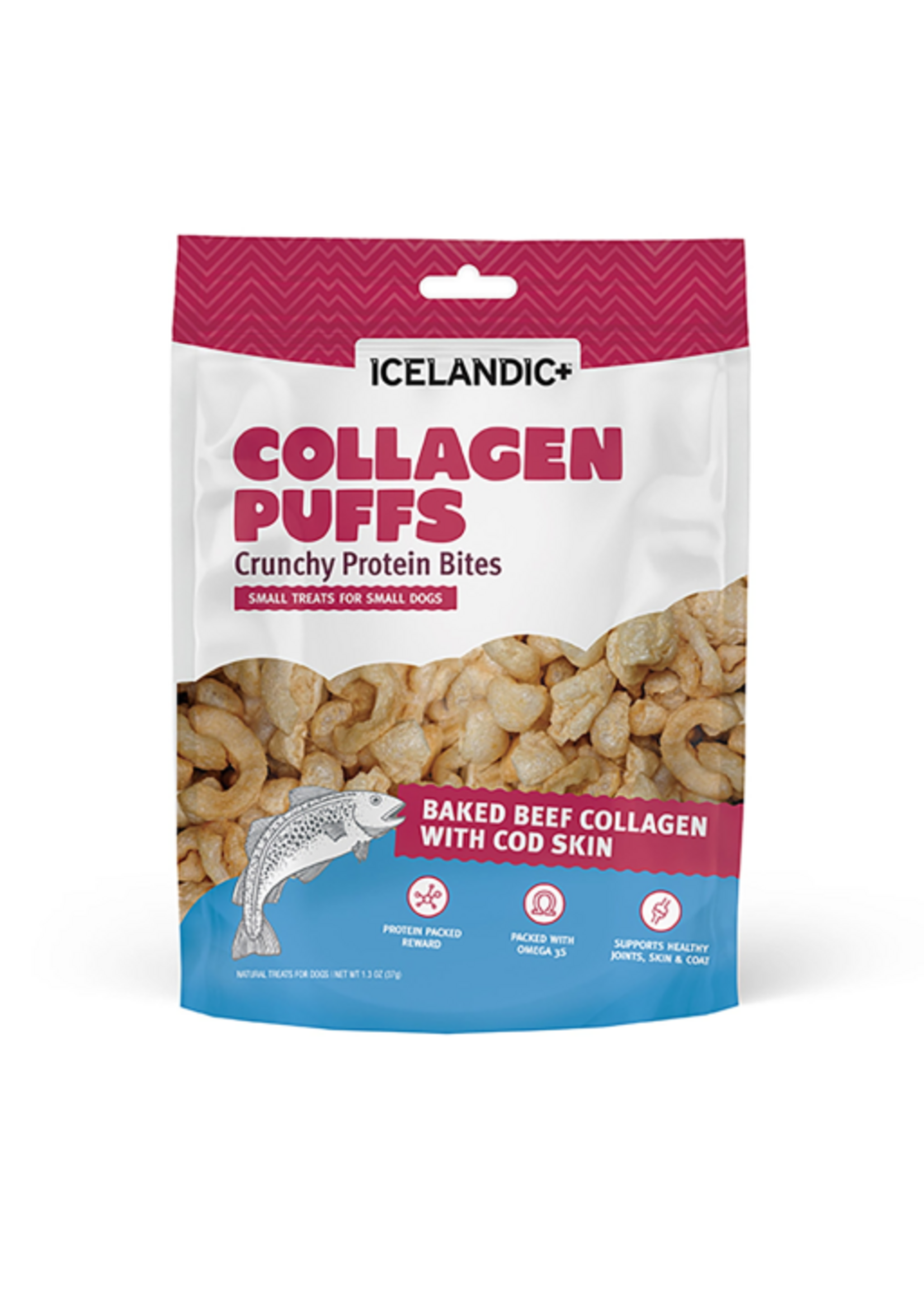 Icelandic+ Icelandic+ Collagen Puffs Cod Skin  Dog Treats 1.3 oz
