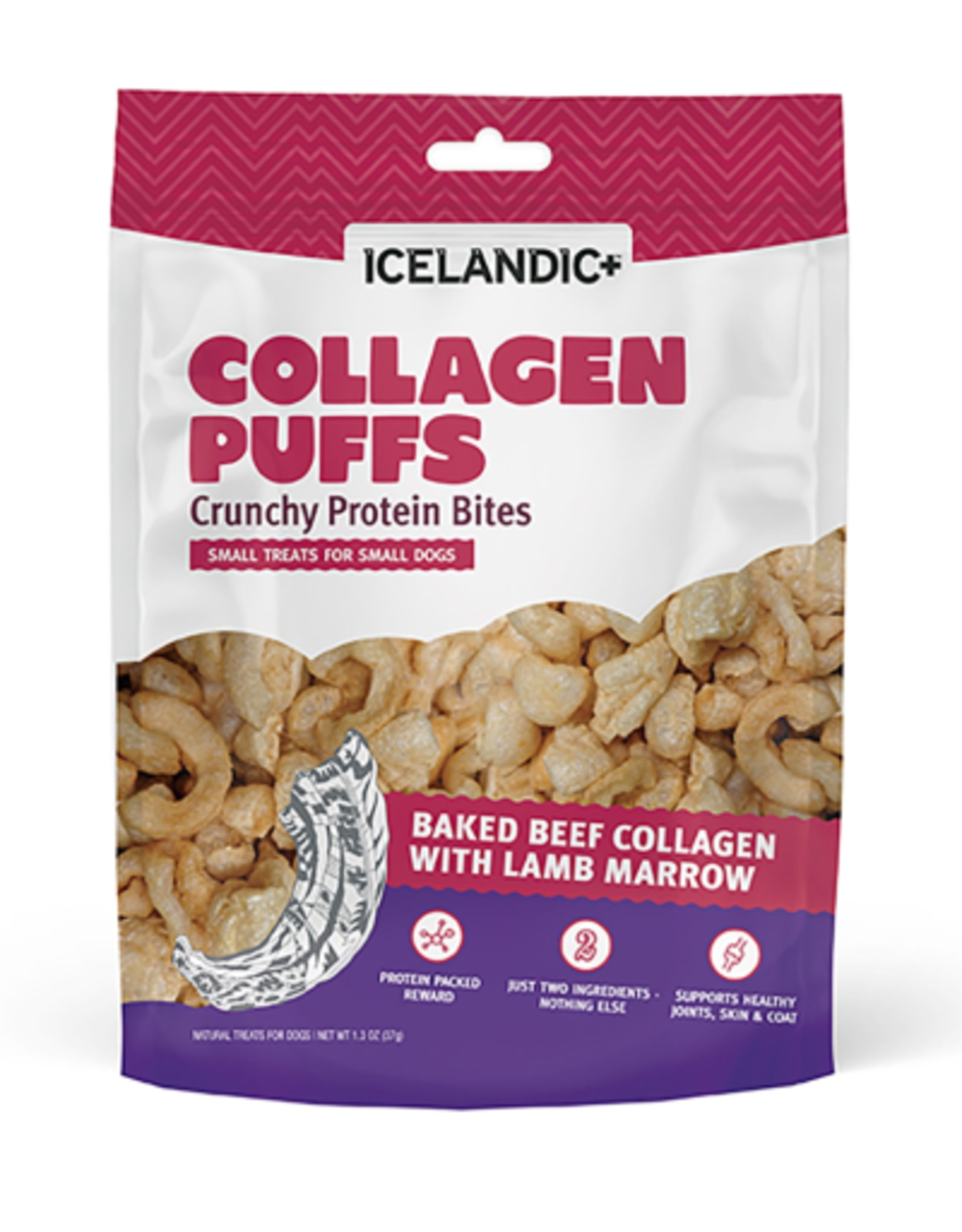 Icelandic+ Icelandic+ Collagen Puffs Lamb Marrow  Dog Treats 1.3 oz