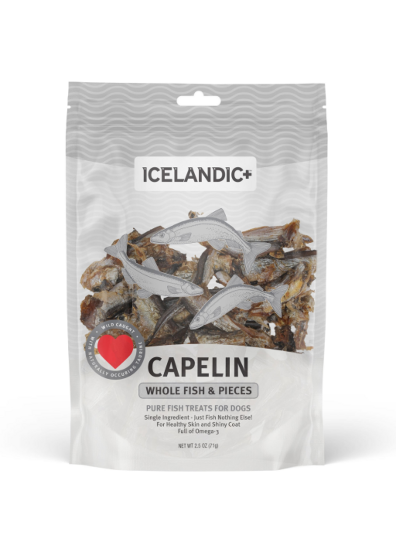 Icelandic+ Icelandic+ Capelin Whole Fish & Pieces Dog Treats 2.5 oz