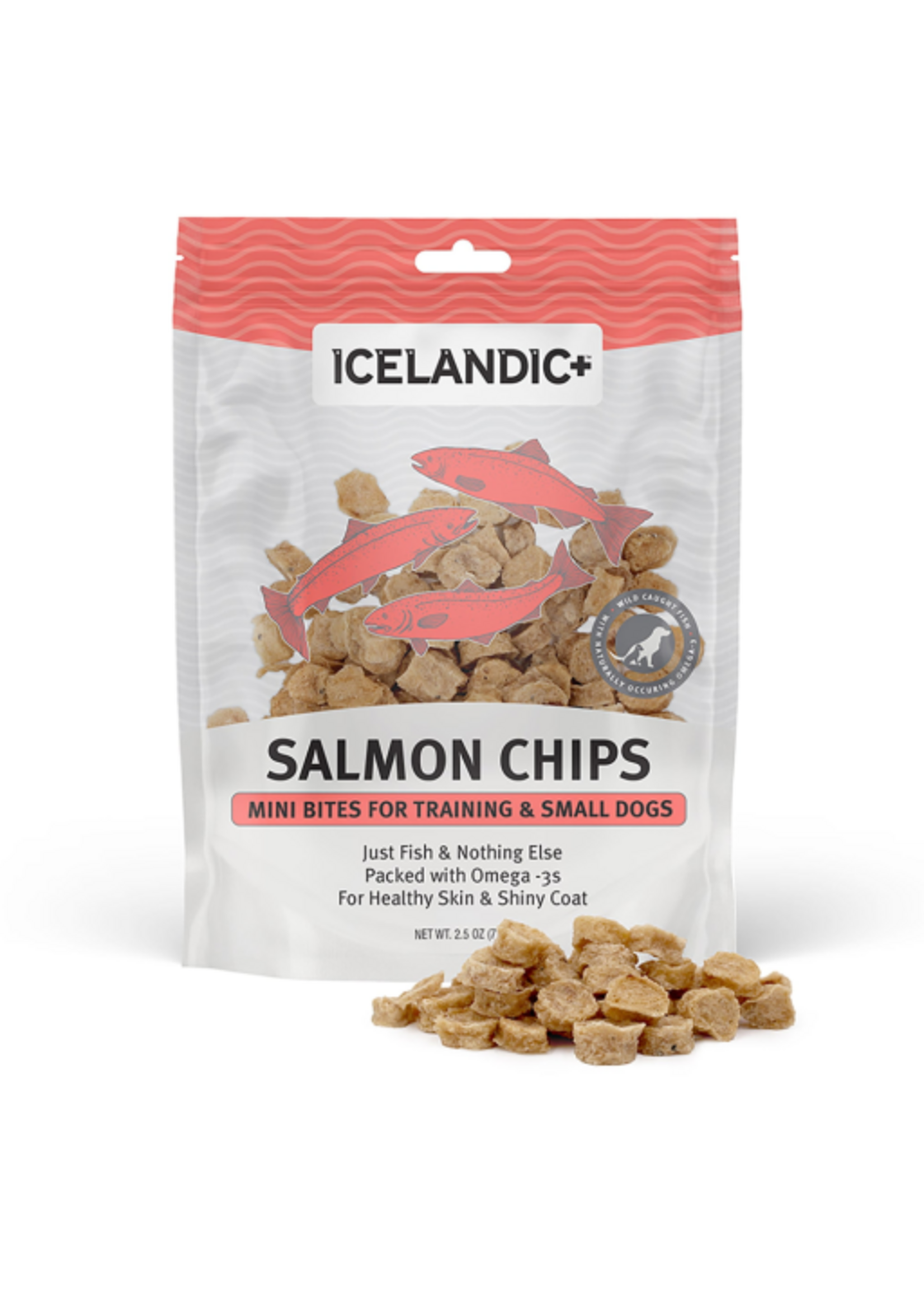 Icelandic+ Icelandic+ Mini Fish Chips Salmon Dog Treats 2.5 oz