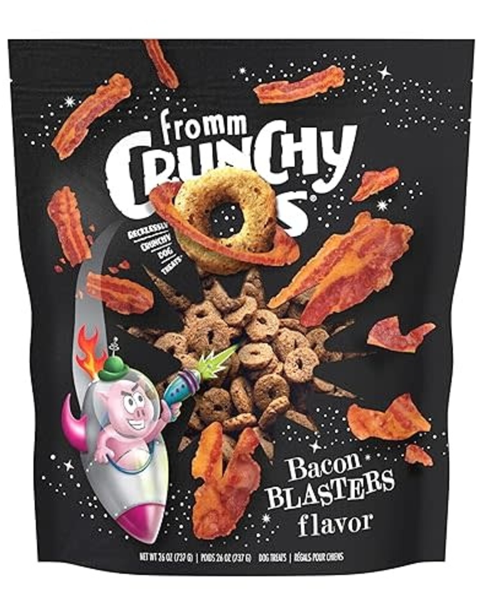 Fromm Fromm Crunchy Os Bacon Blasters Flavor Dog Treats - 26 Oz