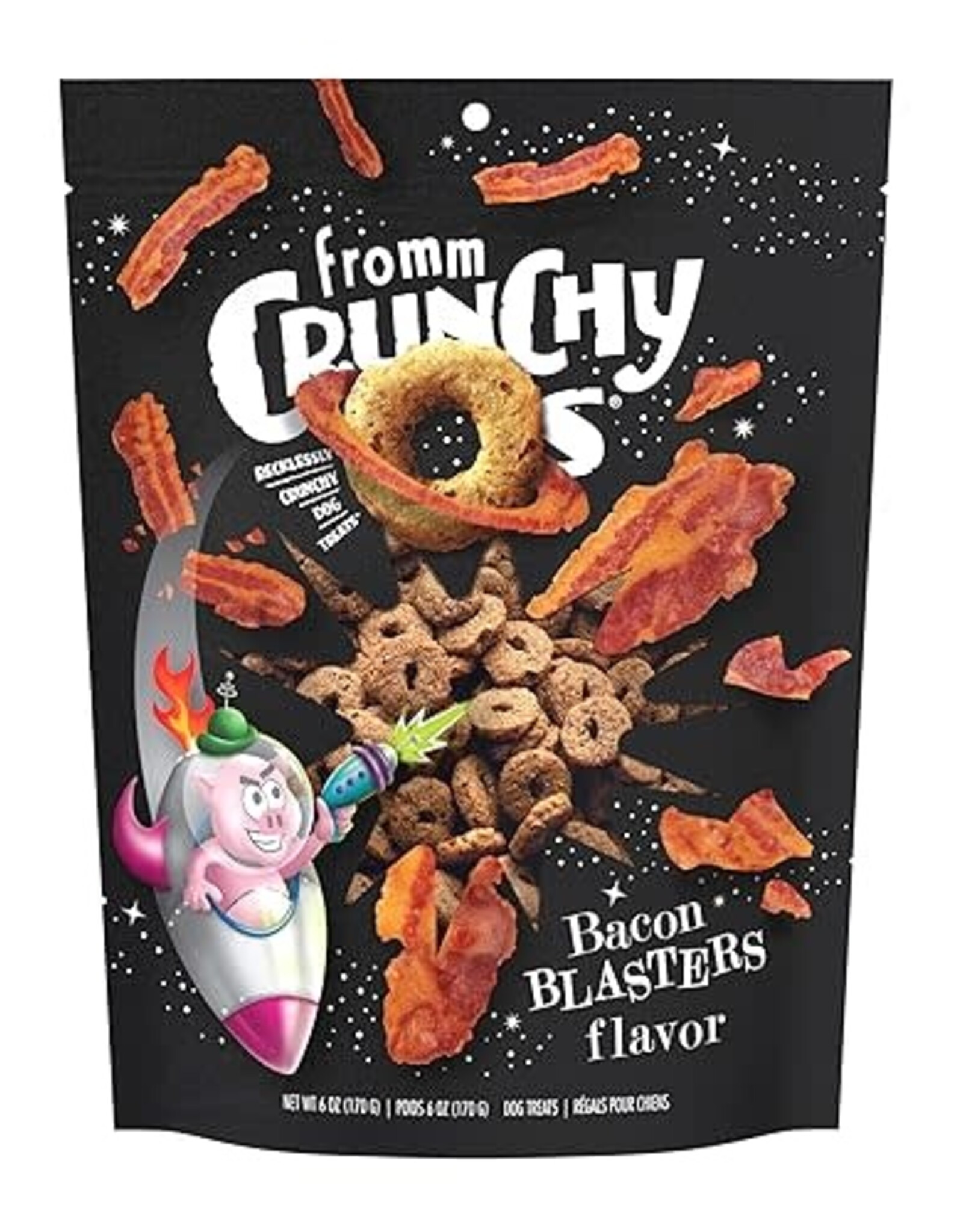 Fromm Fromm Crunchy Os Bacon Blasters Flavor Dog Treats - 6 Oz