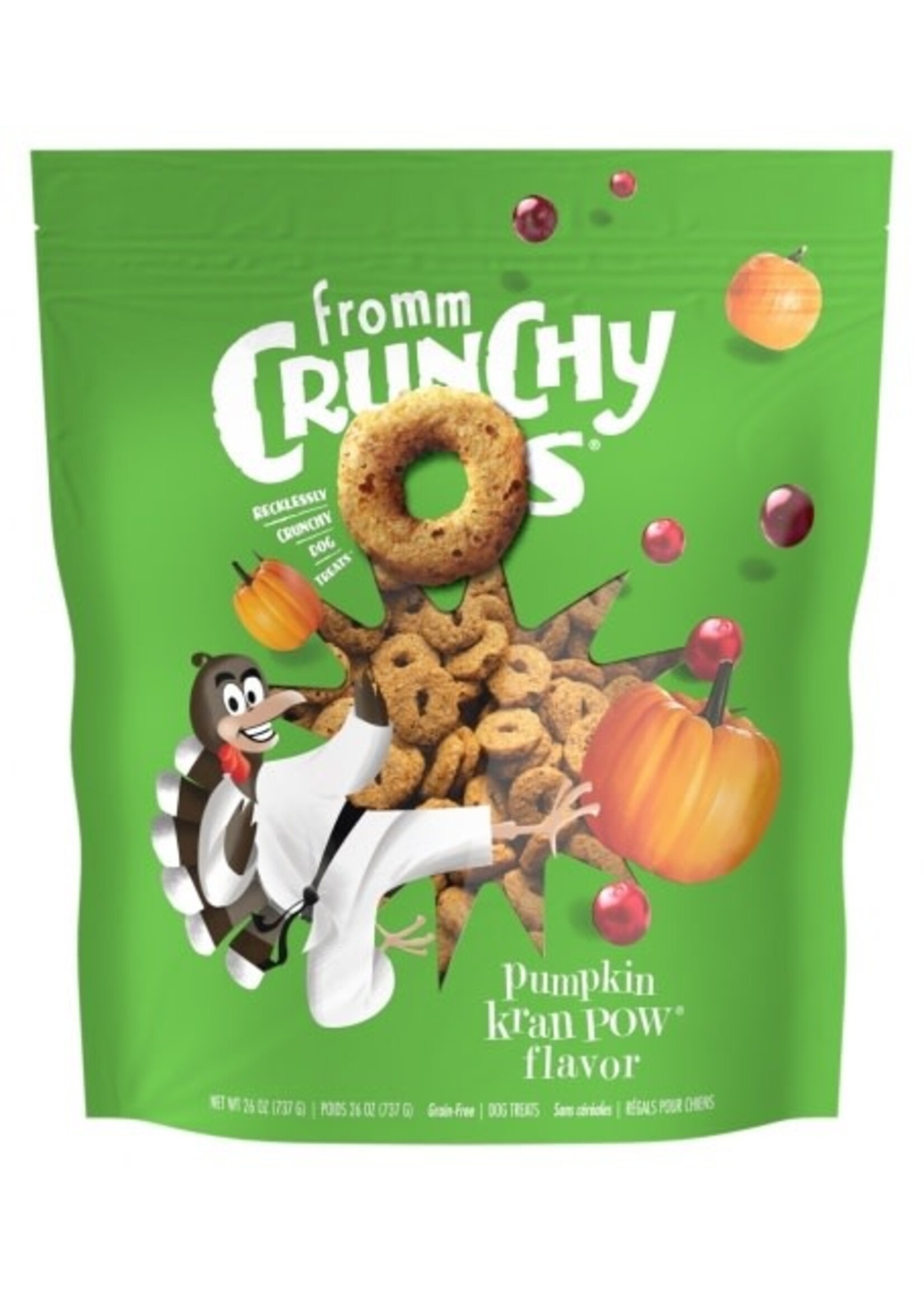 Fromm Fromm Crunchy Os Pumpkin Kran POW Dog Treats - 26 Oz
