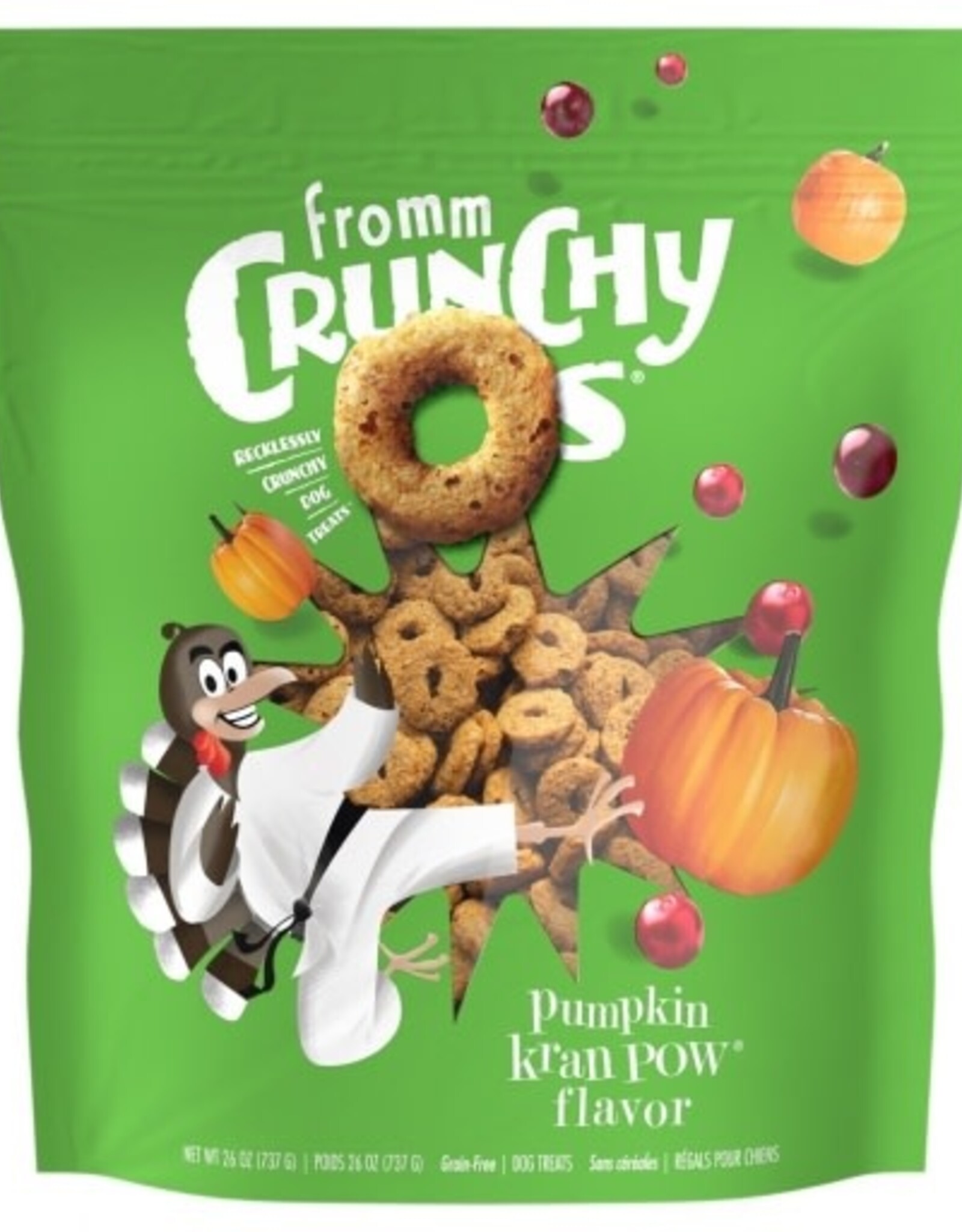 Fromm Fromm Crunchy Os Pumpkin Kran POW Dog Treats - 26 Oz