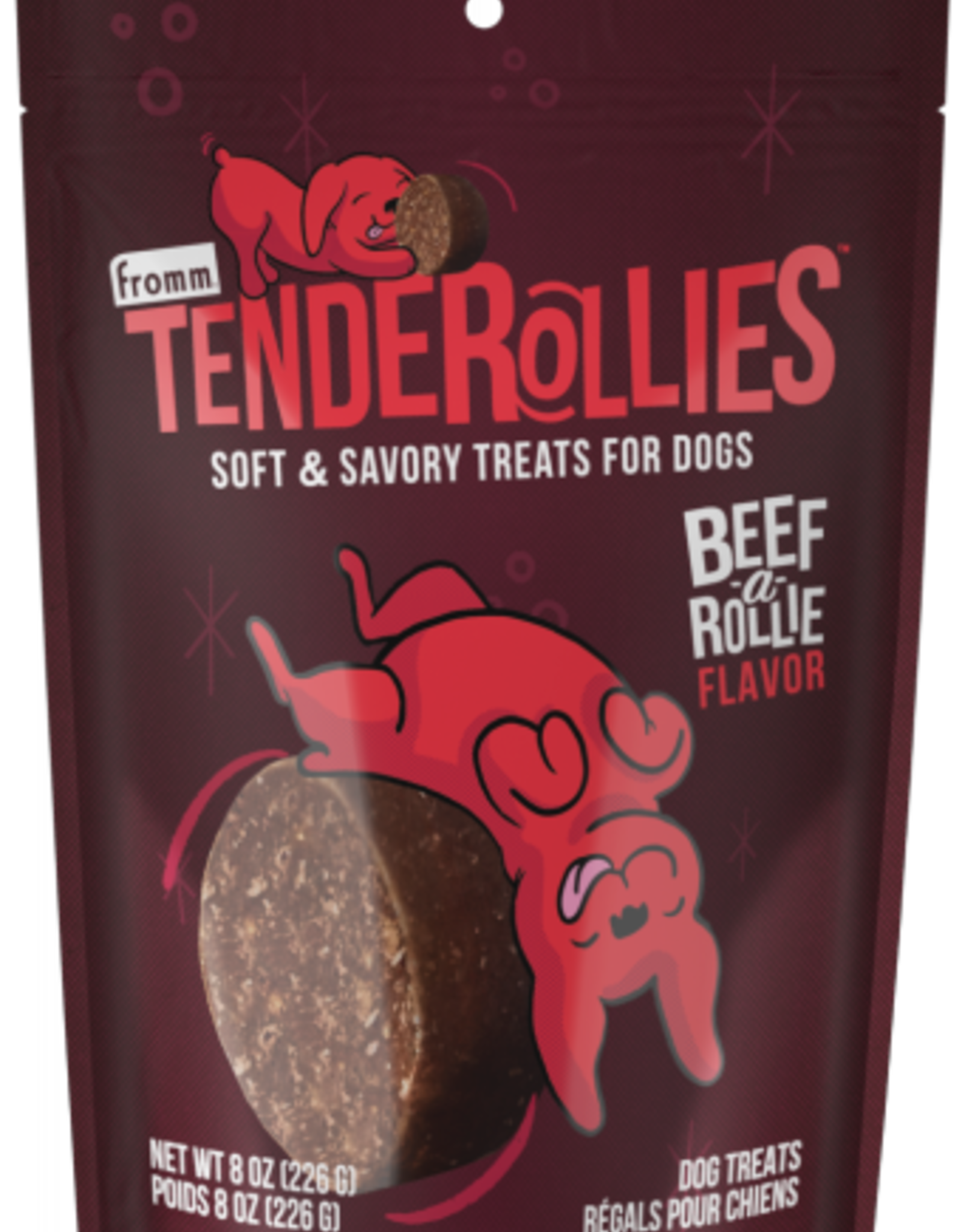 Fromm Fromm Tenderollies Beef-a-Rollie Dog Treats - 8 Oz
