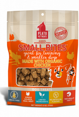 PLATO PET TREATS PLATO DOG SMALL BITES GRAIN FREE ORGANIC CHICKEN 6OZ