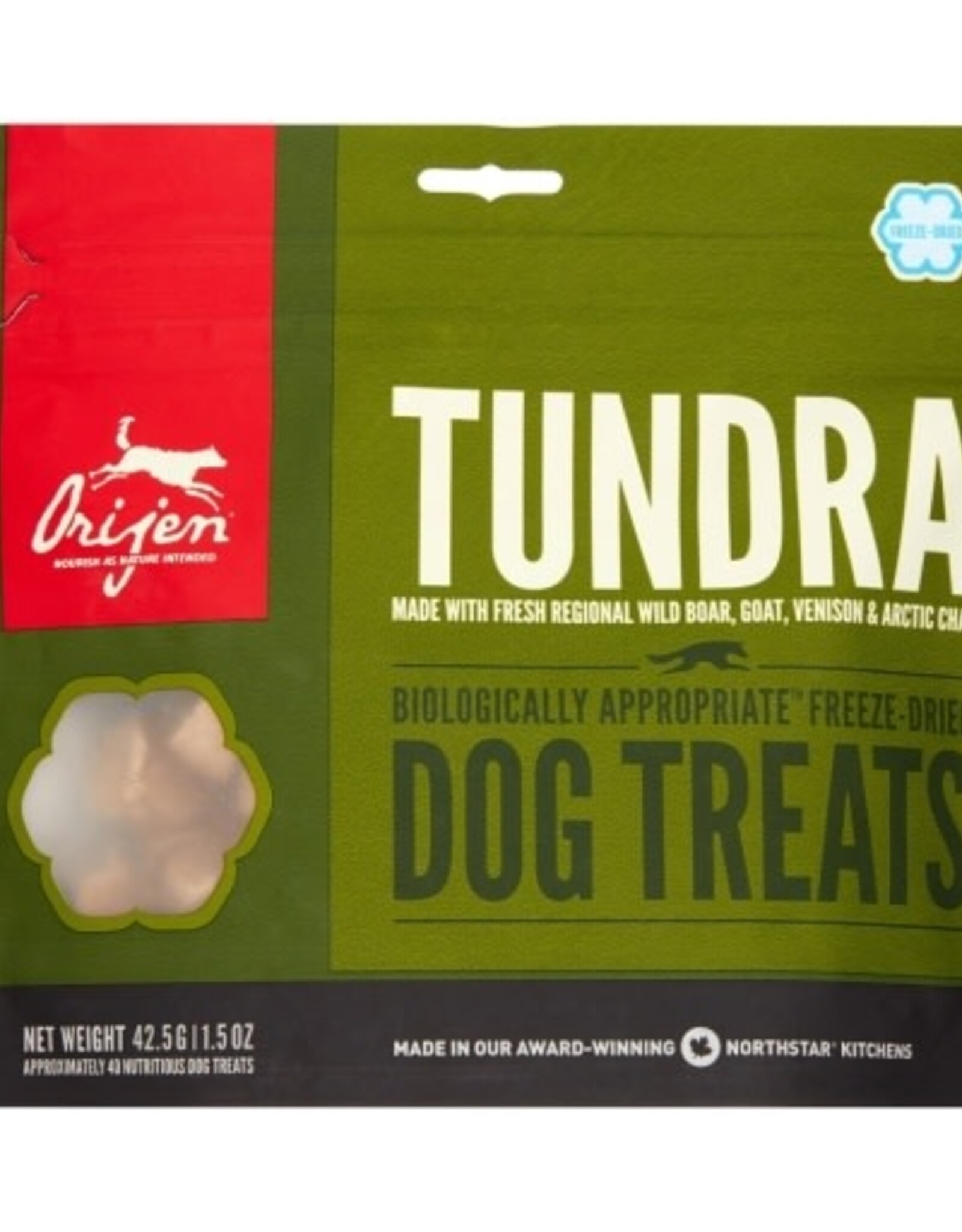 CHAMPION PET FOOD ORIJEN Freeze Dried Tundra Dog Treats - 1.5 Oz