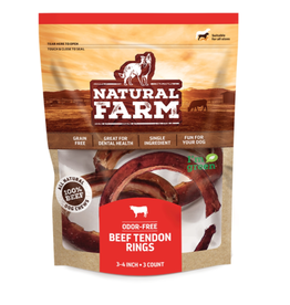 Natural Farm Natural Farm Beef Tendon Rings 3-pack