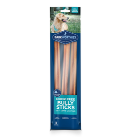 BARKWORTHIES Barkworthies 12" Odor Free Bully Sticks - 3 count