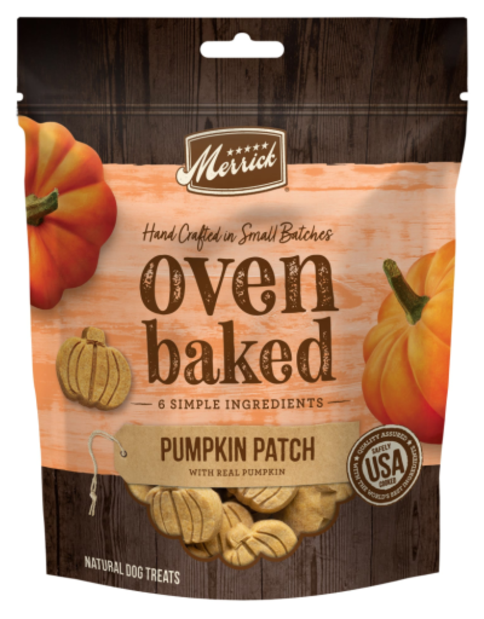 Merrick Merrick Oven Baked Pumpkin Patch Dog Treats 10 oz