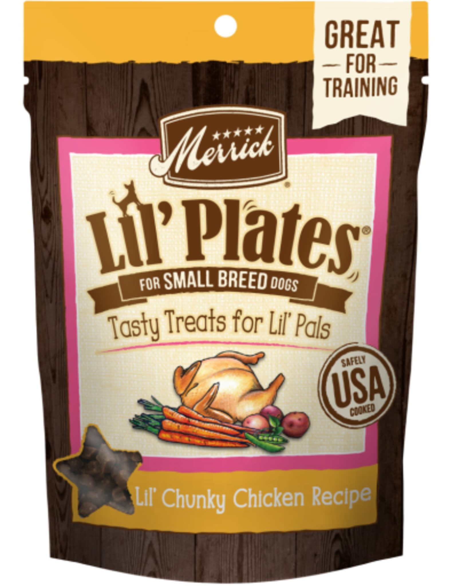 Merrick Merrick Lil Plates Small Breed Dog Treats CHUNKY CHICKEN RECIPE 5 OZ