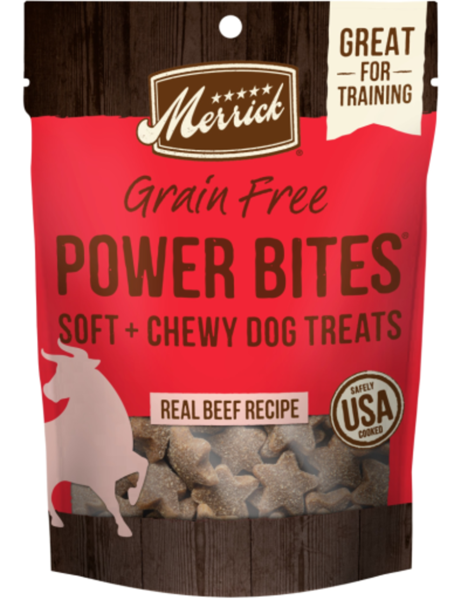 Merrick Merrick Power Bites REAL BEEF 6 OZ
