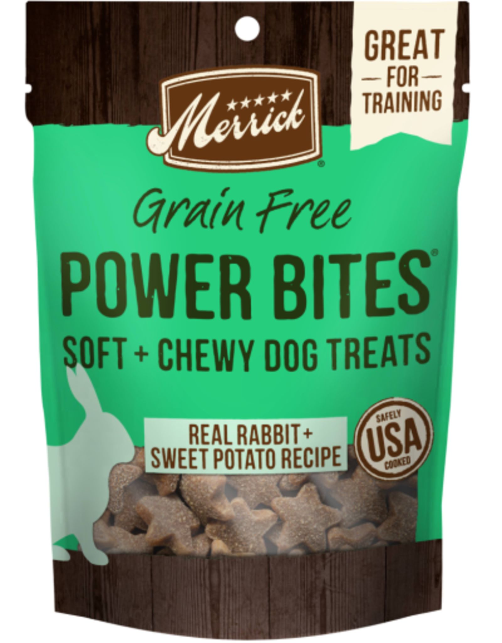 Merrick Merrick Power Bites REAL RABBIT 6 OZ