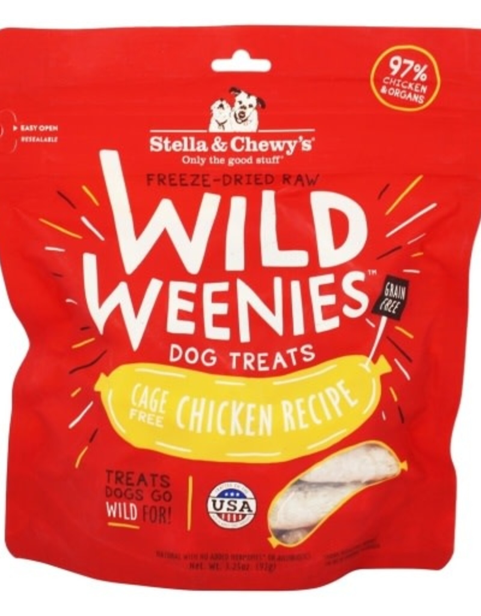 Stella & Chewy's Stella & Chewy's Wild Weenies Chicken Recipe Dog Treats 3.25 Oz