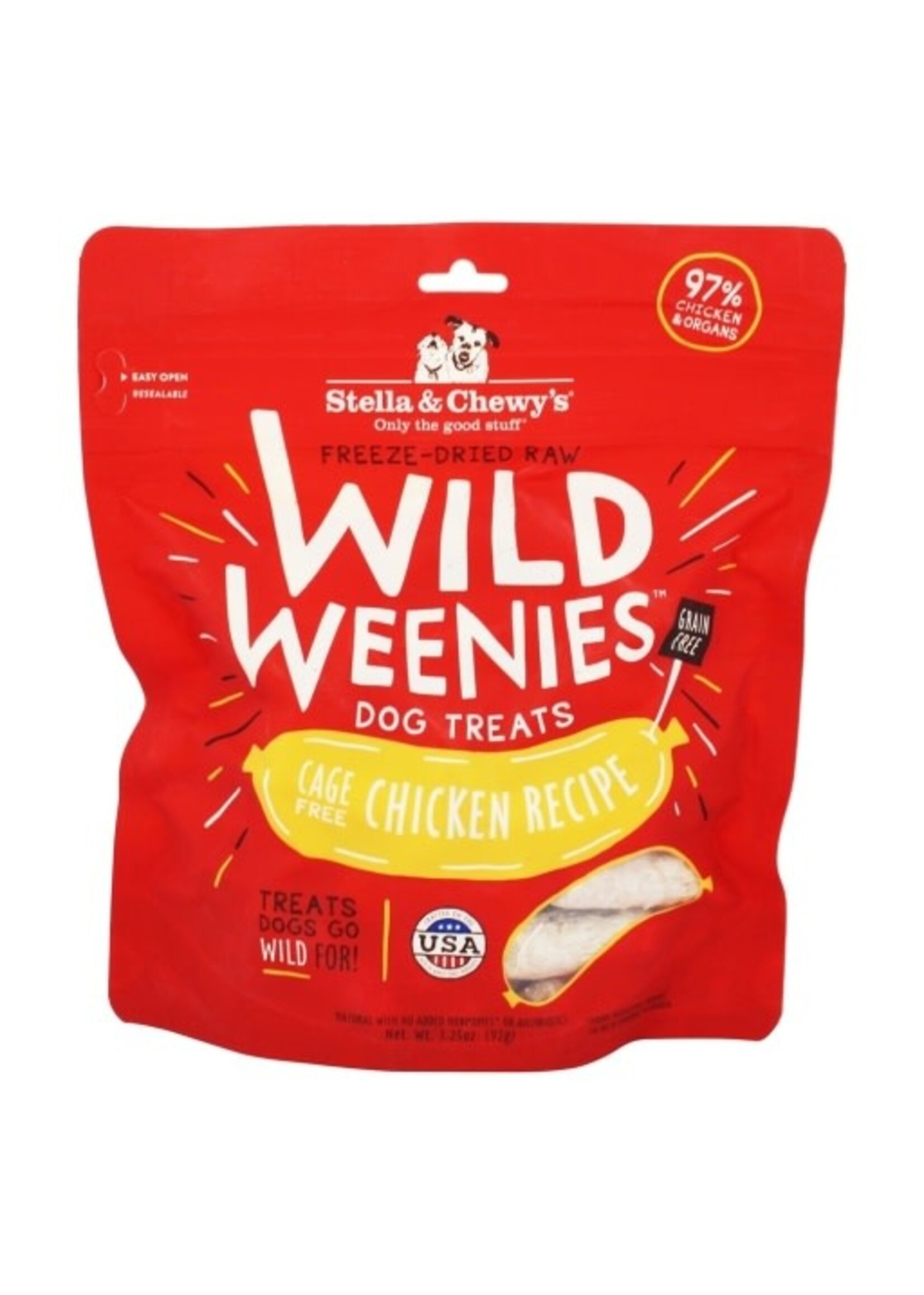 Stella & Chewy's Stella & Chewy's Wild Weenies Chicken Recipe Dog Treats 3.25 Oz
