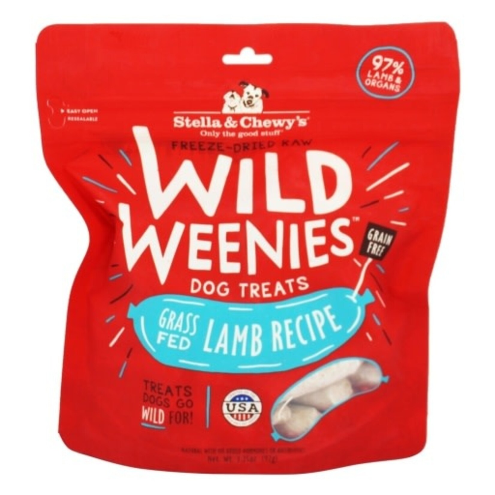 Stella & Chewy's Stella & Chewy's Wild Weenies Grain Free Lamb Recipe Freeze Dried Raw Dog Treats 3.25 Oz