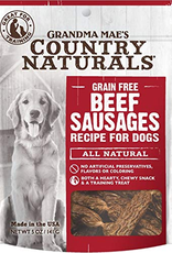 Grandma Mae's Grandma Mae's Country Naturals Grain Free Beef Sausages Dog Treats 5 Oz