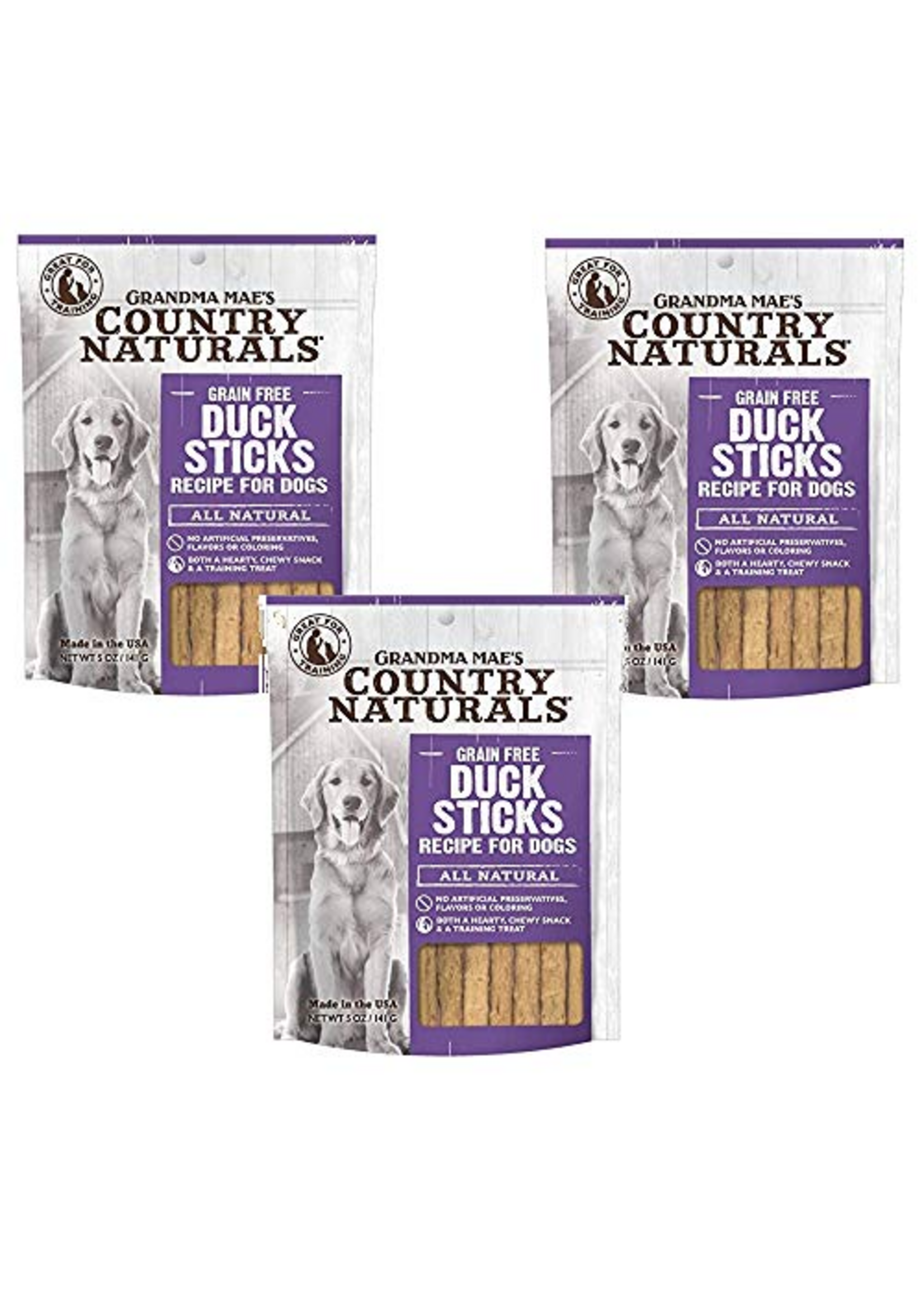 Grandma Mae's Grandma Mae's Country Naturals Grain-Free Duck Sticks Dog Treats 5 oz